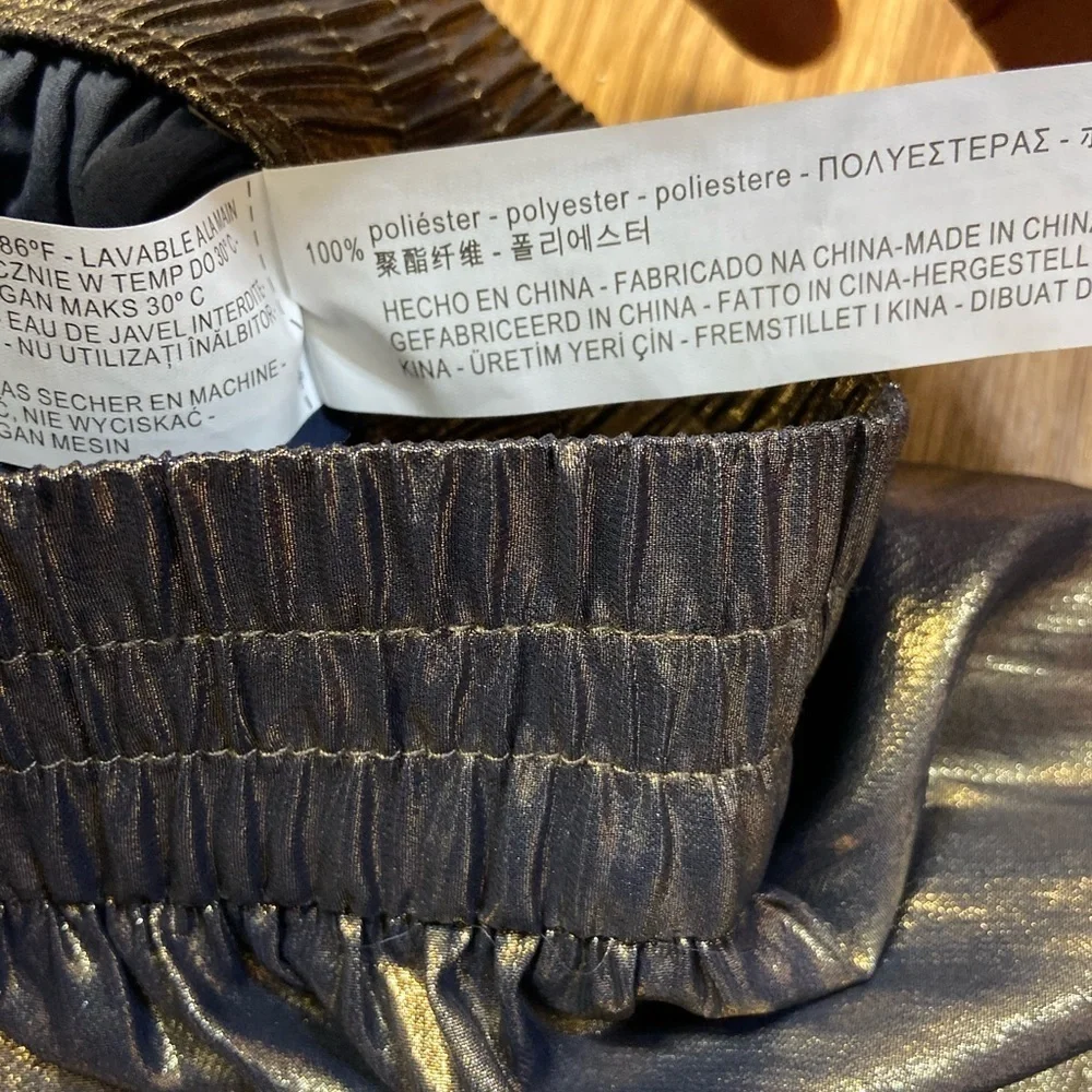 ZARA metallic ballon joggers style pants
